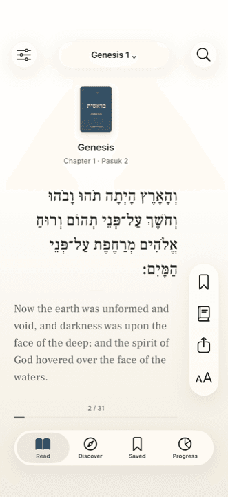 A verse in the Torah Feed reader